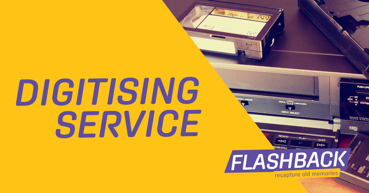 FlashBack Digital digitising service — VCR and VHS-C tape